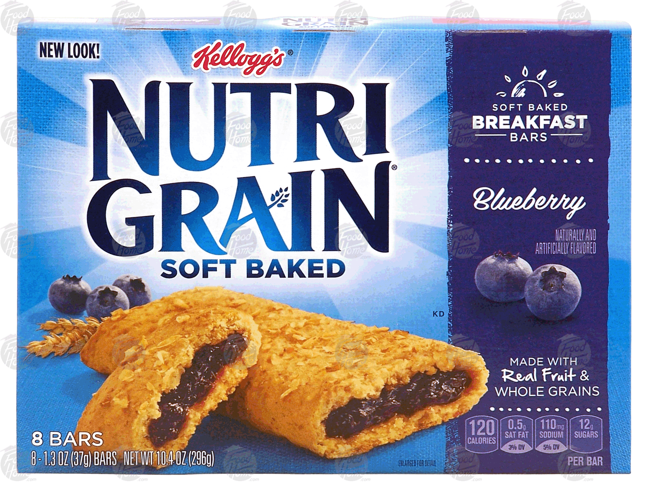 Kellogg's Nutri-Grain soft baked blueberry breakfast bars 8-count Full-Size Picture